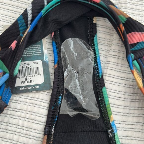 NWT EIDON Women's Standard Updated Low Rider Mid Rise Bikini Bottom Side Knot S - Picture 8 of 11